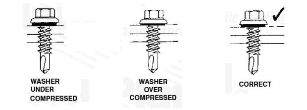 Tec screw fixing detail