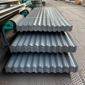 Corrugated Roofing Sheets | Anthracite | Polyester Coated | 0.7mm Thick | 8ft Length