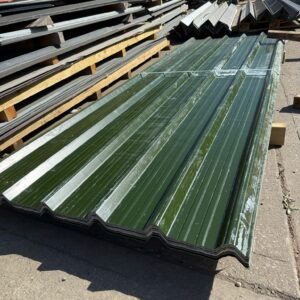 Box Profile Roofing Sheets | Juniper Green & Galvanised Mix | B-Grade | 0.5mm Thick
