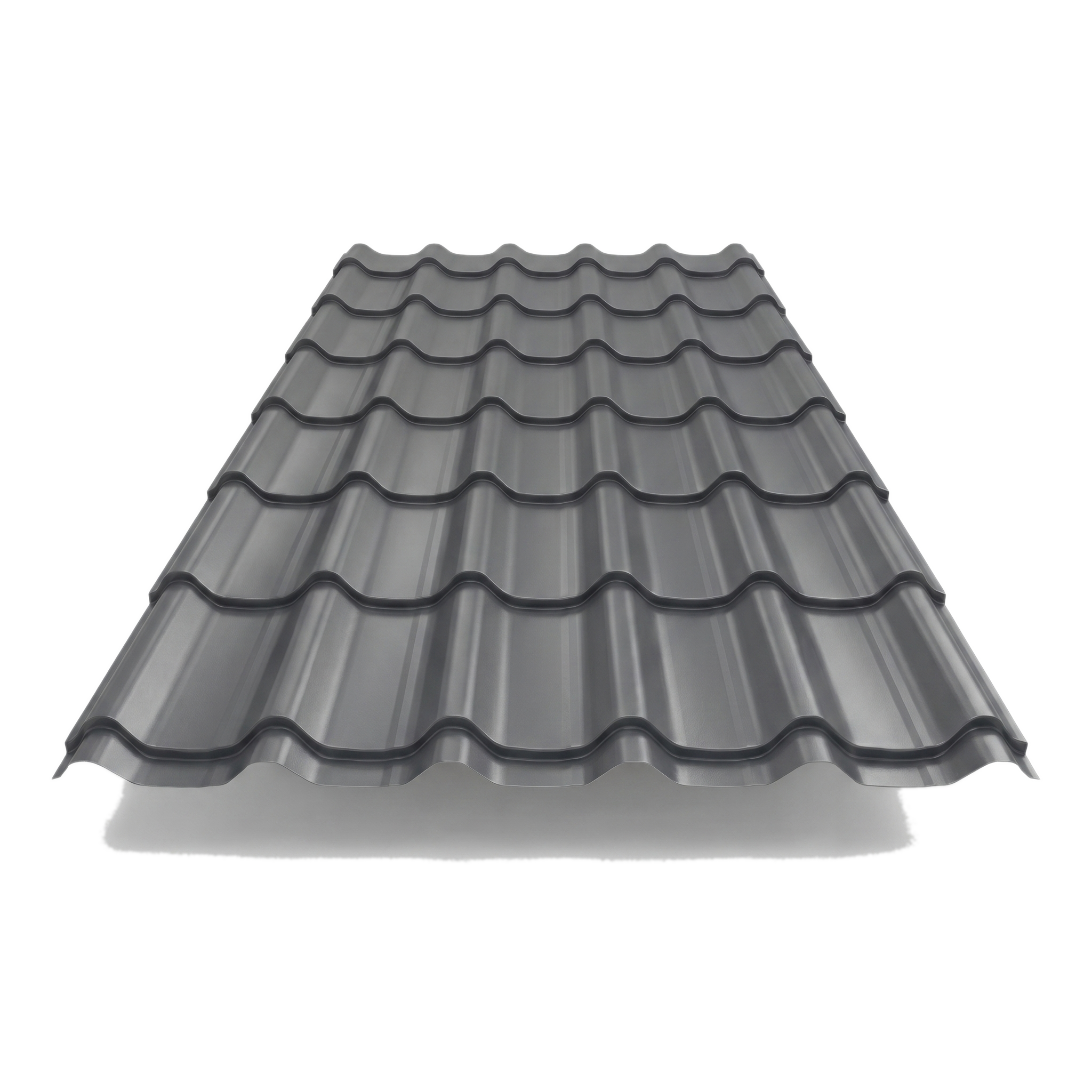 Pan Tile Effect · Plastisol Coated · 0.5 mm - Roofing Sheets by Mighty Structural Products, side profile